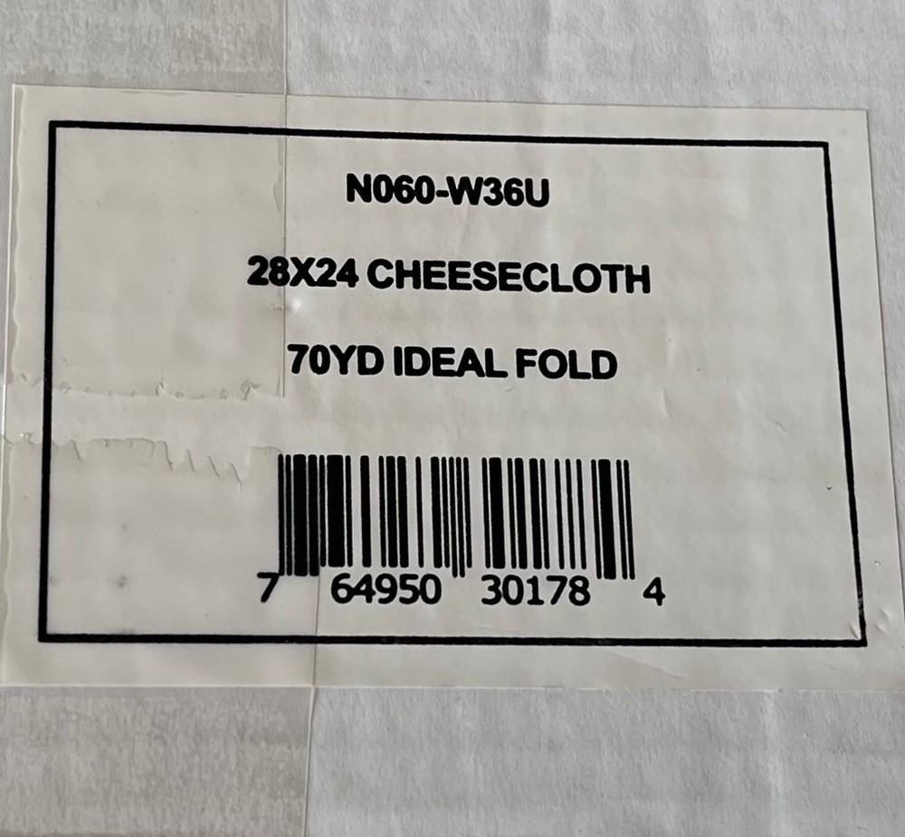Arkwright Cheesecloth 100% Cotton GRADE 50 ~ 36″ x 21 Yards ~ 63 feet Unbleached