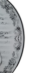 💘Eaton Fine Dining 4 WEDDING/VALENTINES SKELETON Dinner PLATES Skull Porcelain