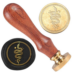 Snake Star Wax Seal Stamp Wedding Invitations Embossed Stamp Sealing Removable 1