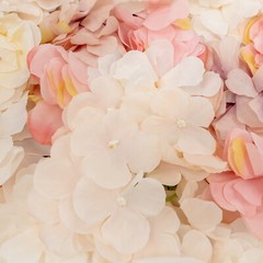 Set of 20 Artificial Flower Wall Panels, Silk Dahlia and Rose Flowers, Easy to