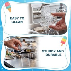 435 PCS Dessert Cups Set with Lids and Spoons, 5oz 3oz Mini Clear Plastic