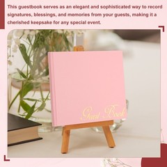 Elegant Guestbook, 9″x7″ Offset Paper Wedding Guest Book, Dark Purple
