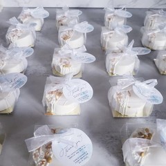 50 Count Clear Dessert Boxes for Weddings, Baby Showers & More | 2.17″ x 2.17″