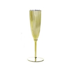 5 oz Gold Premium Metallic Plastic Champagne Flutes Disposable Flutes Wedding
