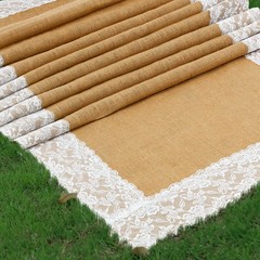 Preboun 3Ft X 50 Ft Wedding Aisle Runner Outdoor Natural Burlap Aisle Runner