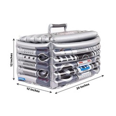 24″ x 12″ SILVER Inflatable 80’s Themed Boom Box Party Drinks COOLER Events Home
