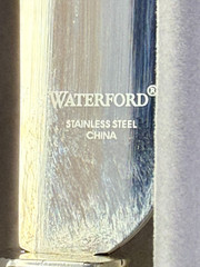 WATERFORD LISMORE DIAMOND SILVER BRIDAL CAKE KNIFE + SERVER SET