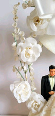 Vintage 1950s Bride & Groom Wedding Cake Topper w/Original Box Custom Built
