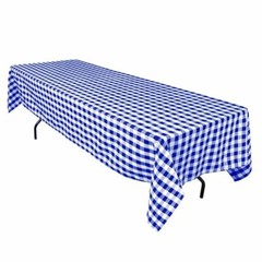 5 packs Gingham Checkered Tablecloths 60 x 126 inch Buffalo Polyester Seamless