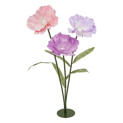 3 Heads Giant Artificial Flowers Wedding Artificial Flower Decoration Stand 29cm