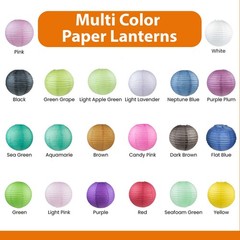 5/10 Pack Chinese Paper Lantern Decoration Wedding Party 8″ 10″ 12″ 14″ 16″