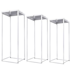 Metal Plant Pot Stand Indoor Outdoor Flower Planter Display Holder Rack Set of 3