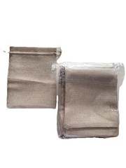 25 Pack Natural Linen Drawstring Bags 20x15cm Gift Jewelry Party Favor Pouches