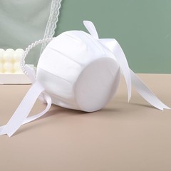 Wedding Flower Basket, Ivory White