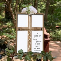 A Cord of Three Strands Wedding Sign 15″X10″ Braid for Wedding Ceremony Ideas…