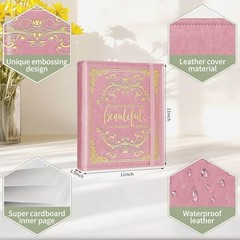 Valentine Day Gift for Couple,Love Story Magnetic Self Album Love Story-Pink