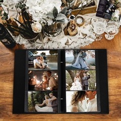 Wedding Photo Album 4×6 Large Capacity Linen Cover Slip In 300 Photos