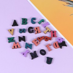 200Pcs Kids Mini Toys Wood Letters Christmas Slice Small Trinkets Log