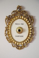 Champagne Framed Vintage Button,Champagne Themed Decor Wall Plaque
