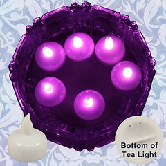 NEW 18 Pink Led Floating Floral Tea Light Candle for Wedding Centerpiece Decor