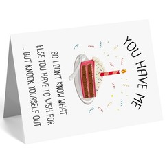 Funny Birthday Card for Him Her, Humor Birthday Card for Boyfriend, Girlfrien…
