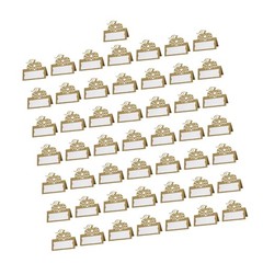 50Pieces Thanksgiving Pumpkin Place Cards Handwritten Style Table Decoration