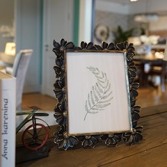8×10 Vintage Picture Frame, Antique Black Ornate Photo Frame, for Tabletop an…