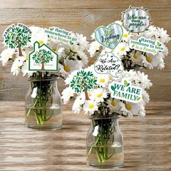 Weekgrat 36 Pcs Family Reunion Party Decoration 6.3 inches, Green