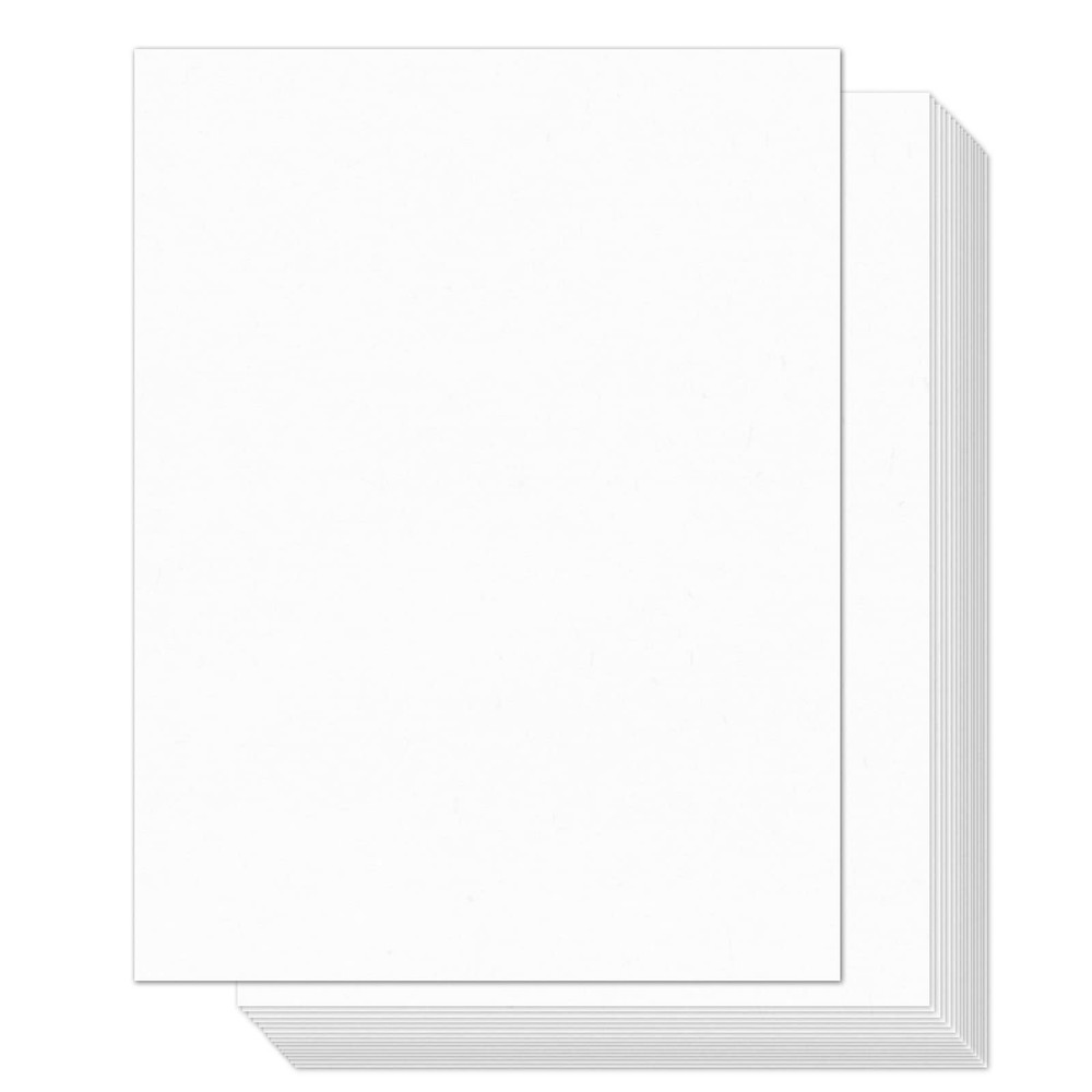 YINUOYOUJIA 100 Sheets White Cardstock 8.5 x 11″ Thick Paper, A4, white