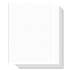 YINUOYOUJIA 100 Sheets White Cardstock 8.5 x 11″ Thick Paper, A4, white