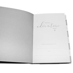 Wedding Planner Diary Organiser Book White Cover with Silver Wording