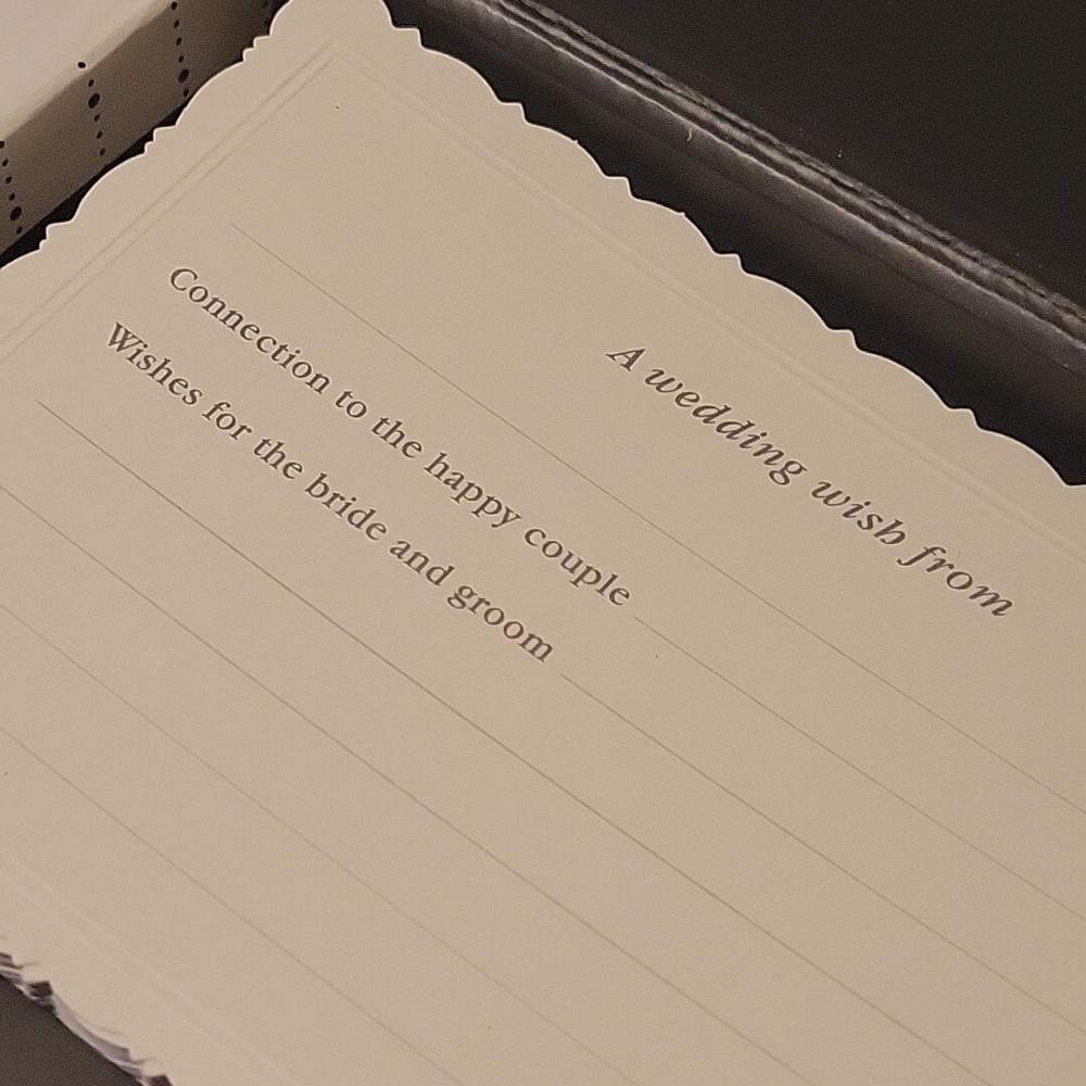 Hallmark «Wishes From The Guests» Wedding Wish Cards Fun Reception Keepsake