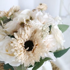 Bridal Bouquets Artificial Flowers Rose, Sunflowers, Daisy Rose Flowers for