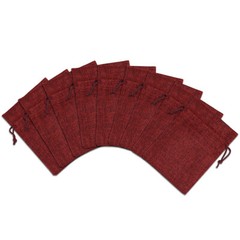 100 200 Wedding Favor Bags Hessian Burlap Jute Gift Bag Jewelry Drawstring Pouch