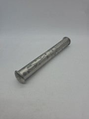 Pewter Birth Certificate Tube Holder Keepsake Vintage Rare