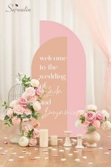 Artificial Flowers Fake Silk Flowers for DIY Wedding 1 Box A Abby Blush Pink