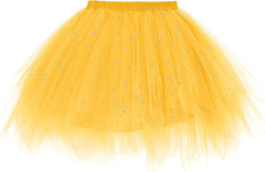Yellow Glitter Tulle Rolls 6 Inch by 10 Yards Sequin Tulle Fabric Ribbon for DIY