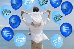 60PCS Happy Father’s Day Party Latex Balloons – Fathers Day/Best Dad Ever