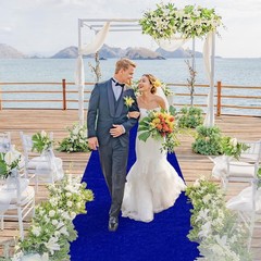 FANPROMS Royal Blue Aisle Runner for 4′ x 25′ (Rectangular),