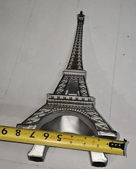 18″ Tall Eiffel Tower, Silver, Great Table Centerpiece Or Prop