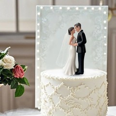 Romantic Bride Groom Wedding Cake Topper Figurine Elegant Keepsake Decoration
