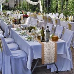 12 Pack Lace Burlap Table Runner Rustic Natural Jute Table Classic Style