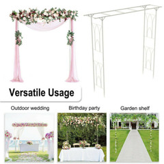 Metal Arbor Wedding Arch Garden Trellis Pergola Arbor for Climbing Plant Flower