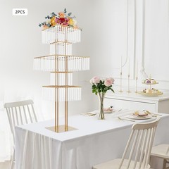 2PCS Flower Display Stand, 5 Tier Flower Vase Stand, Modern Wedding Flower Stand