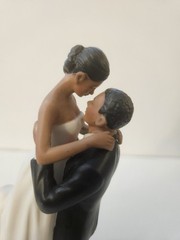 Weddingstar True Romantic Groom Lifting Bride Wedding Cake Topper Med Skin Tone