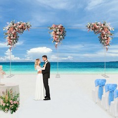 Iron Balloon Arch Stand Wedding Arch Backdrop Stand Arches for Ceremony