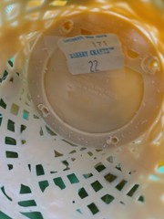 Stamped Vintage 1986 wedding/Anniversary Bride and groom cake topper. Plastic.