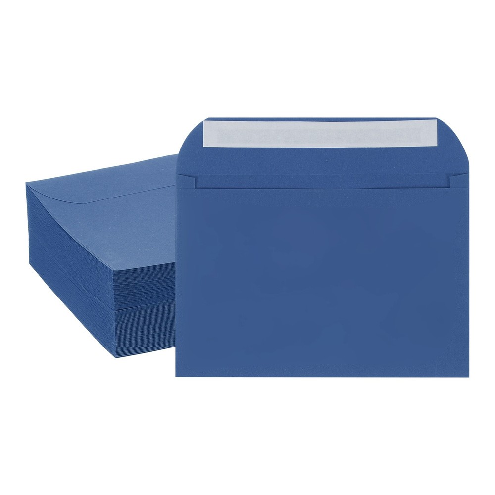 100pcs A7 Self Sealing Invitation Envelopes 7.8×5.5 Inch Light Navy Blue