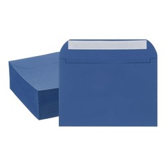 100pcs A7 Self Sealing Invitation Envelopes 7.8×5.5 Inch Light Navy Blue