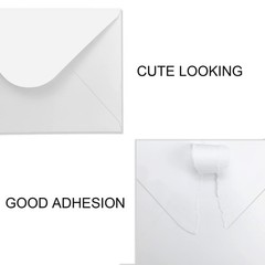 100 Pack 4×6 Envelopes for Invitations, White Envelopes, Card A6,